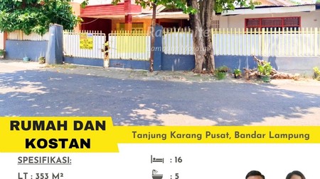 rumah kosan murah tanjung karang pusat