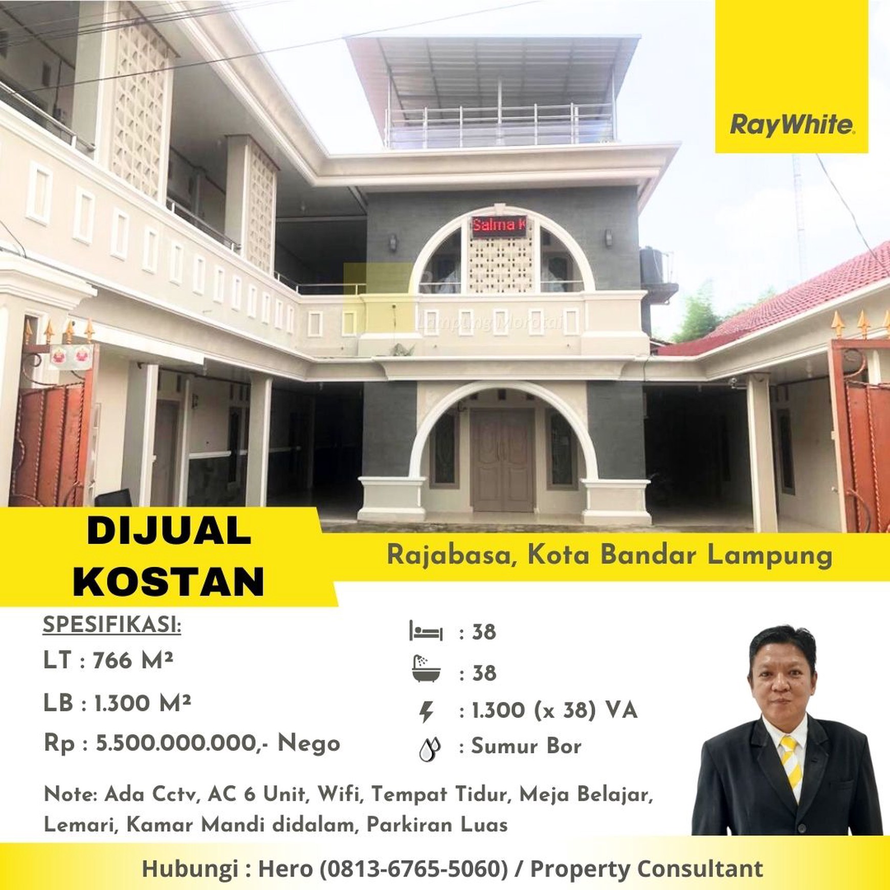 dijual kosan murah rajabasa