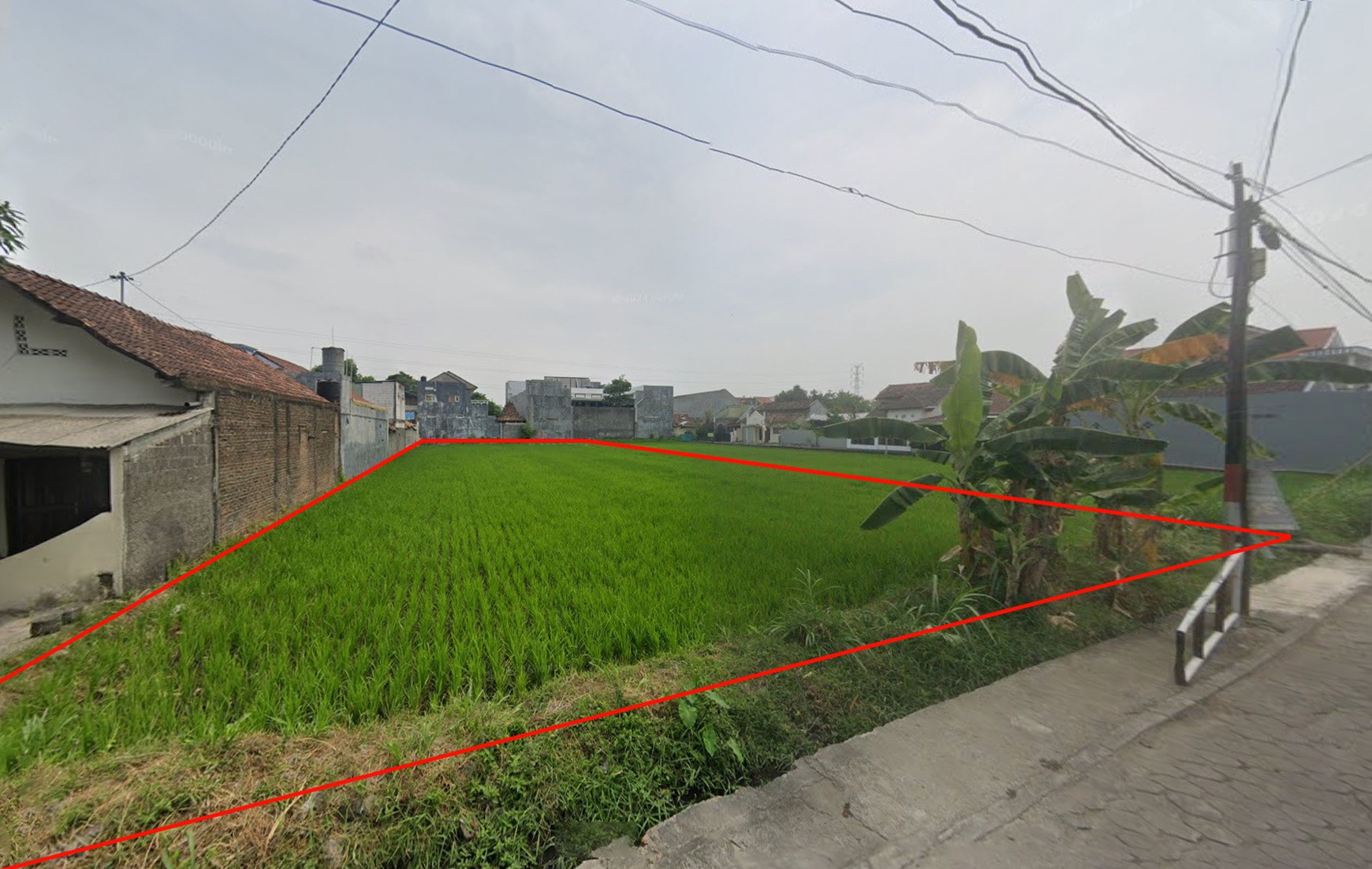 Tanah Sawah 1.313 Meter Persegi Cocok Untuk Kost Ngestiharjo Kasihan Bantul