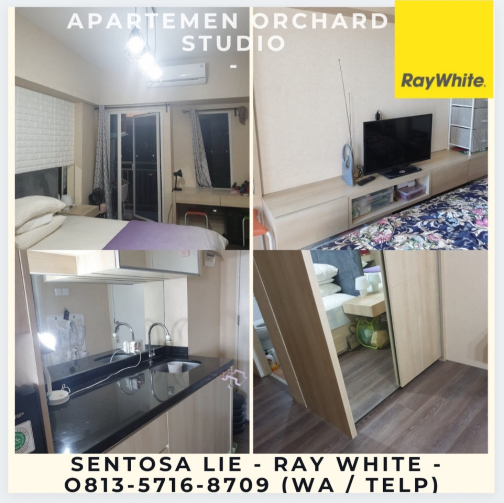 Murah Dijual Apartemen Orchard Mansion Studio Full Furnished Pakuwon Mall Surabaya - Lantai 9