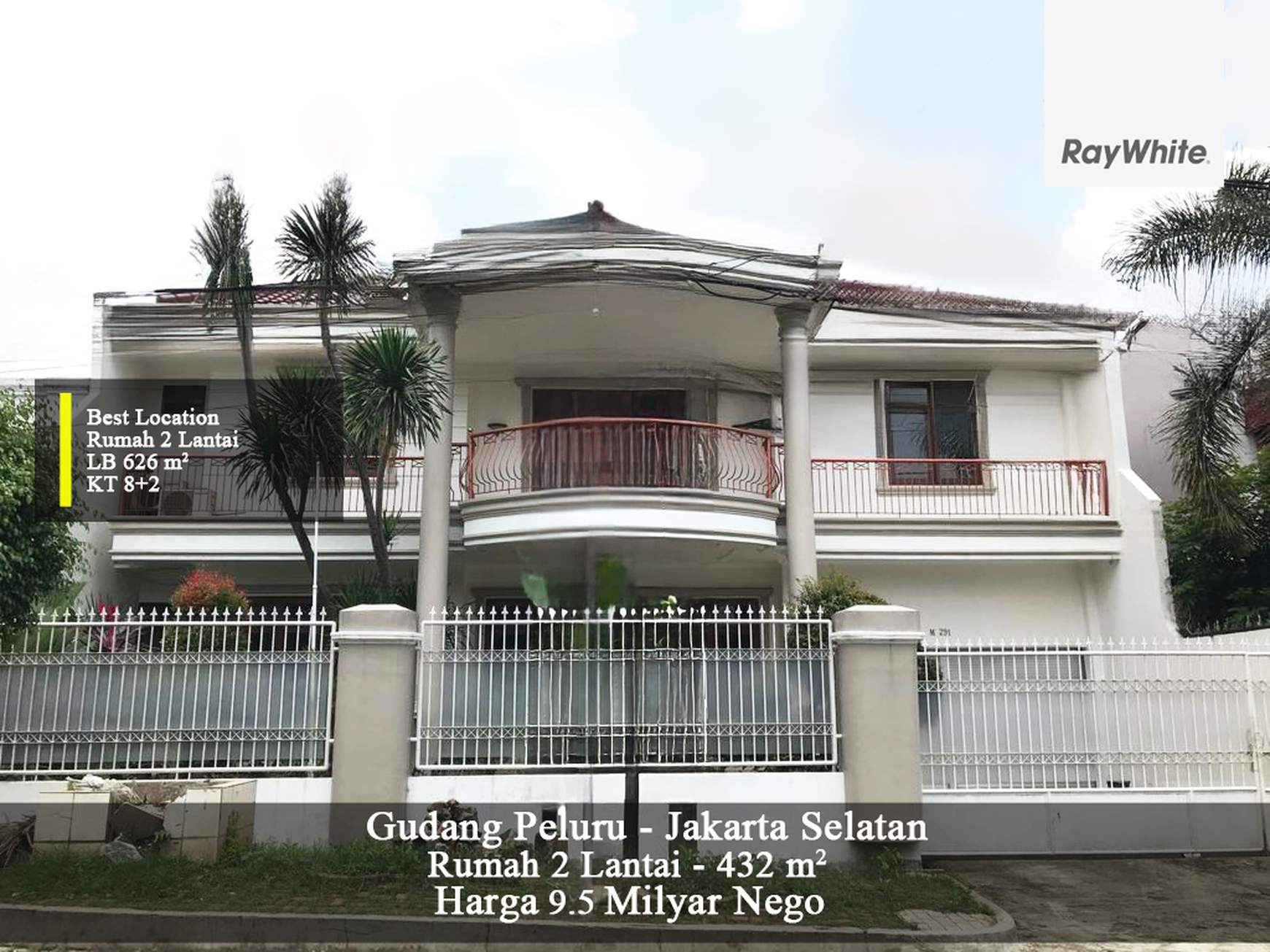 FOR SALE Rumah 2 Lantai Murah Mendekati NJOP Gudang Peluru Raya Tebet Jakarta Selatan