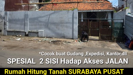 Murah Luas 405 M2 Rumah Usaha Gudang Jalan Kalisosok Lor - Krembangan Surabaya Pusat Dekat Jembatan Merah, Rajawali, Bubutan, Kalimas, Pelabuhan Tanjung Perak Cocok.buat Segala Usaha Expedisi, Kantor,