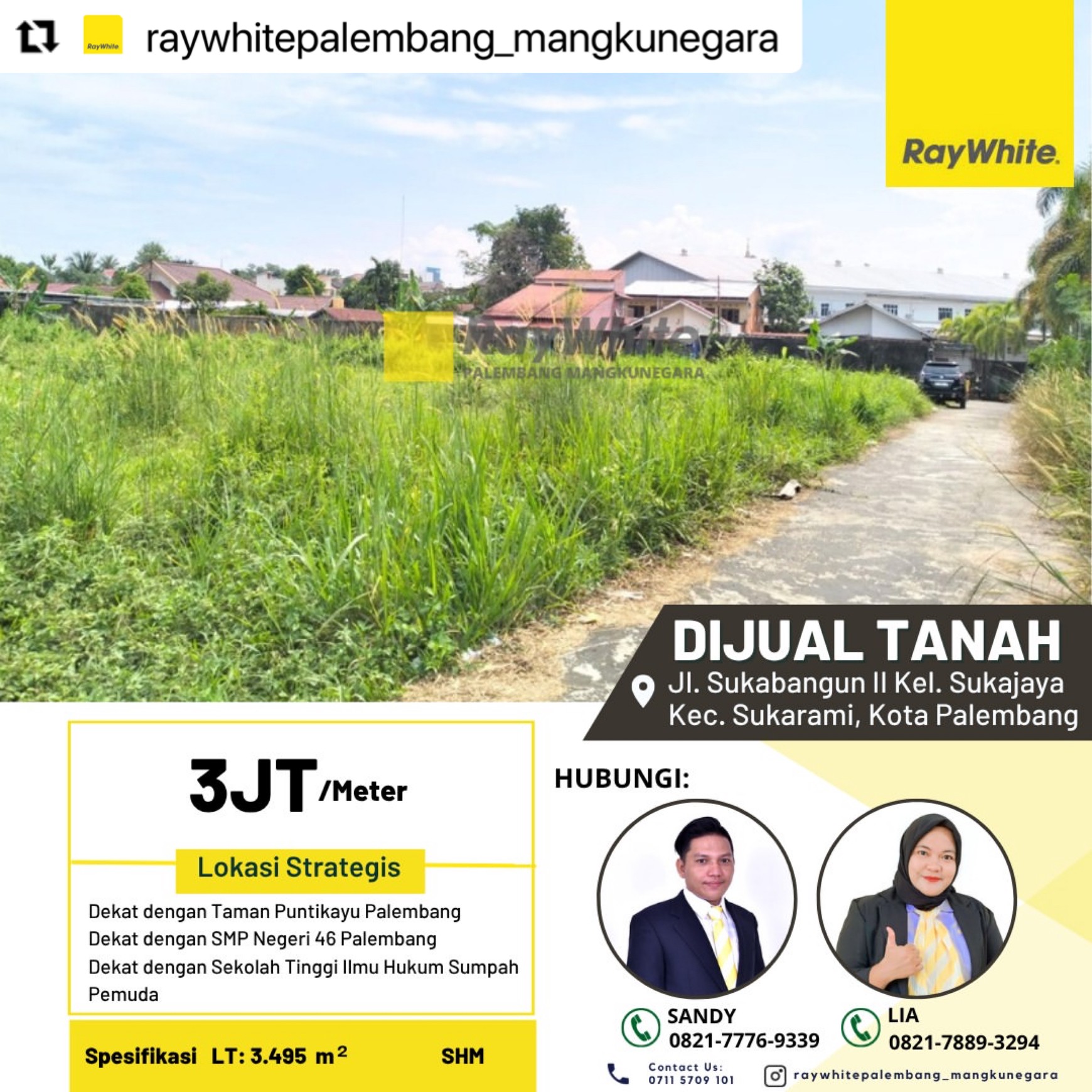 TANAH STRATEGIS PALEMBANG 