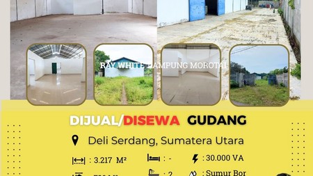 jual sewa gudang deli serdang sumatera utara