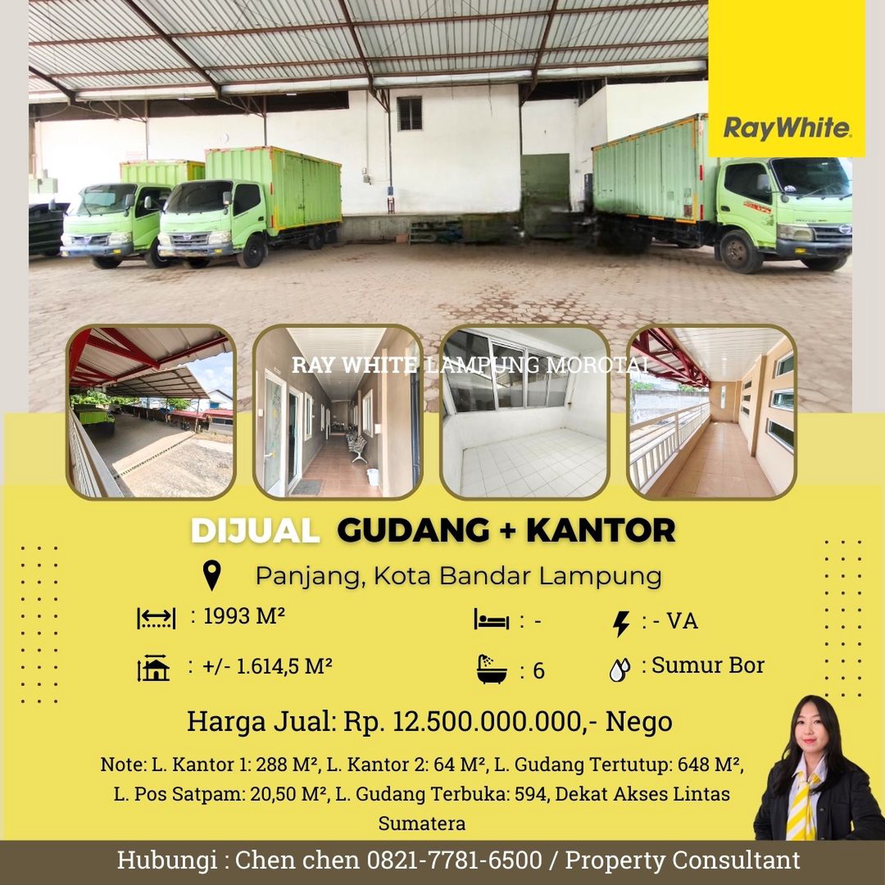 jual gudang murah panjang bandar lampung
