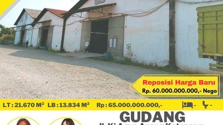 jual gudang murah way lunik panjang