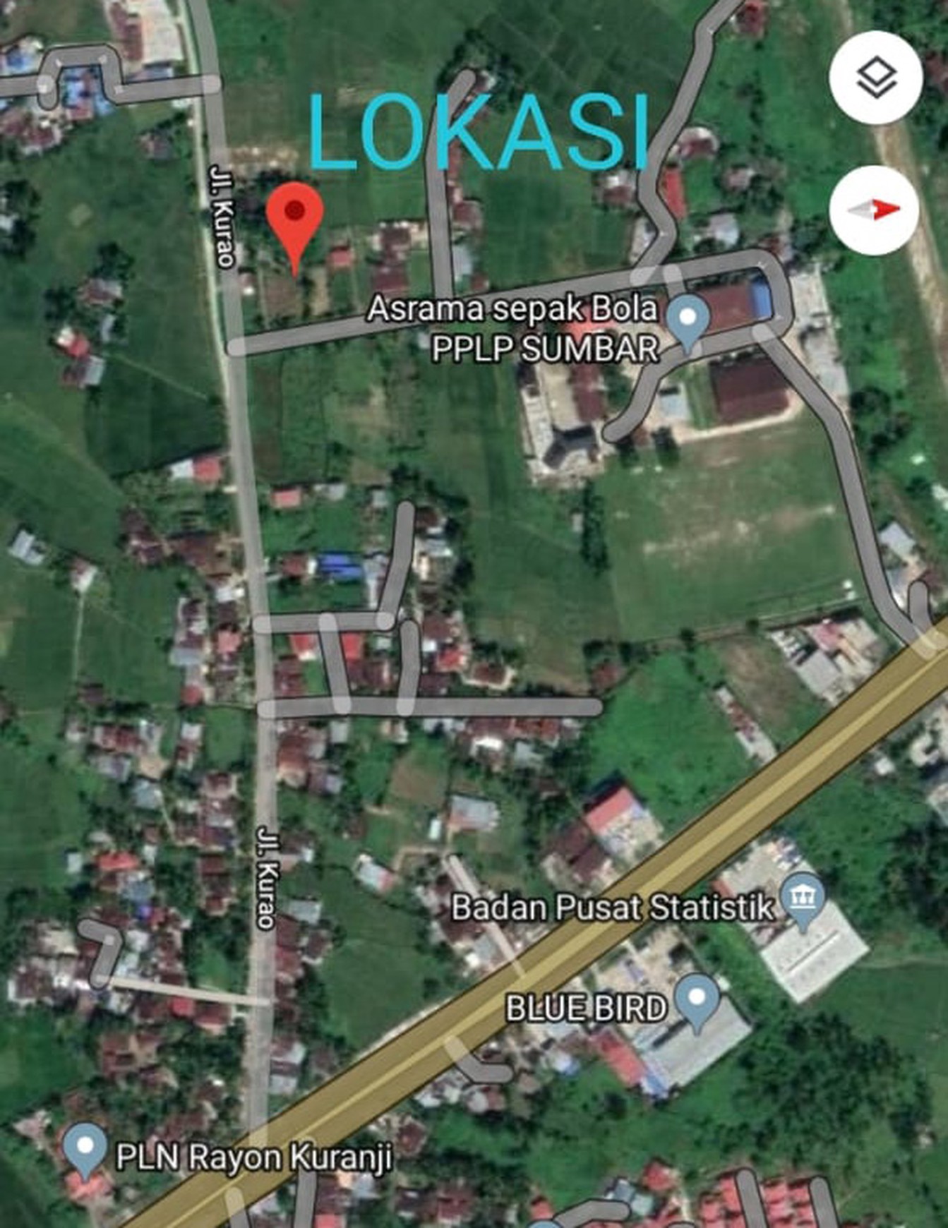 Kavling Luas Siap Bangun Lokasi Kota Sangat Strategis @Kuranji, Padang