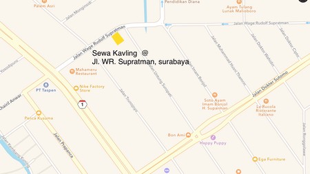 Murahhhh !!!! DIJUAL Kavling di WR Supratman, Surabaya Pusat.