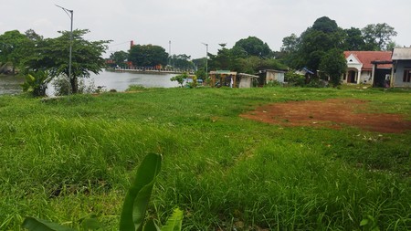 Tanah luas untuk bisnis atau tempat tinggal pinggir danau dekat Shilla Sawangan Depok.
