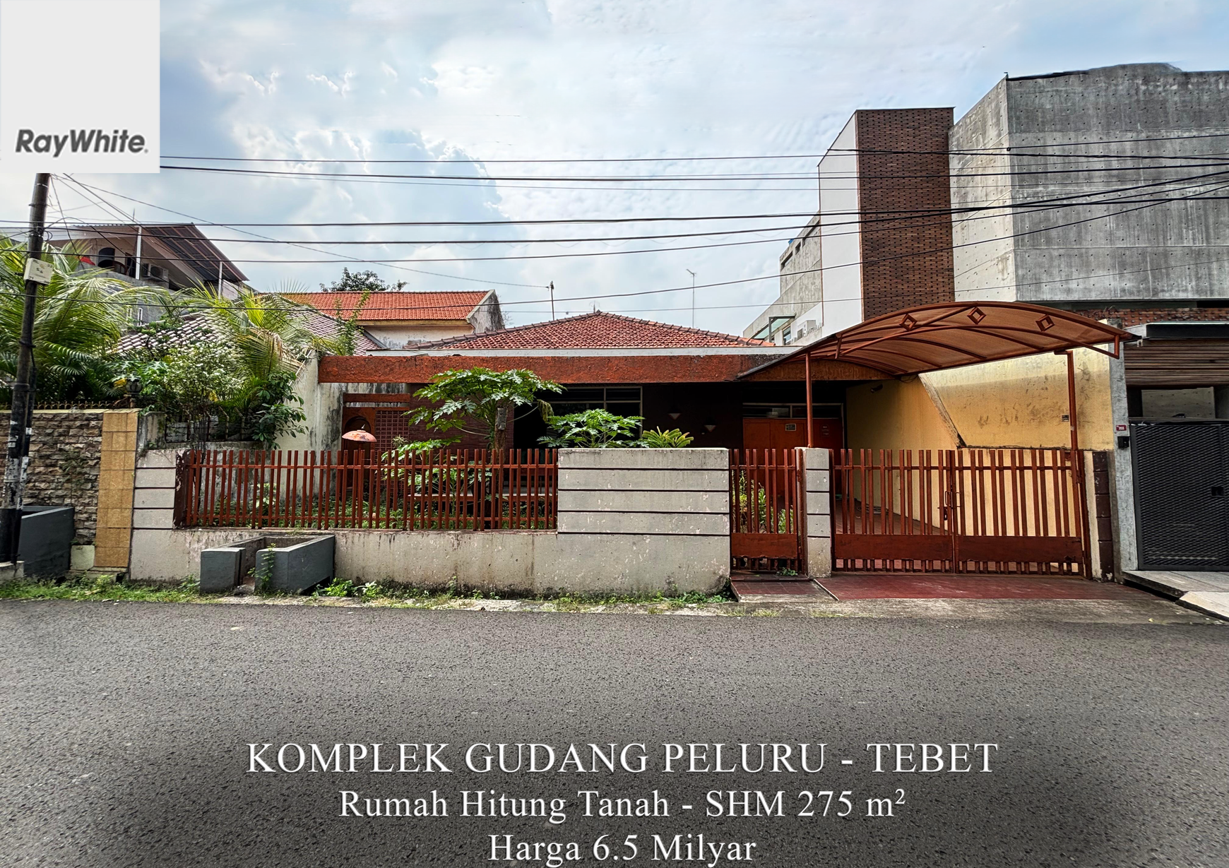 FOR SALE Rumah Hitung Tanah Komplek Gudang Peluru Tebet Jakarta Selatan