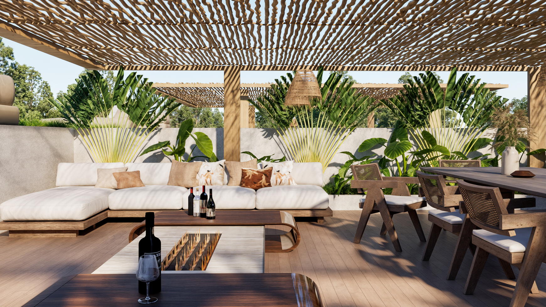 3 Storey Villa with rooftop pool and ocean view full furnish & equipped, 2 pool, 2 living area, 2 kitchen