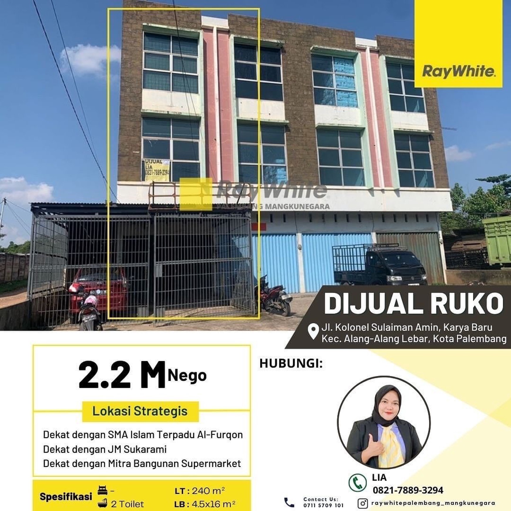 RUKO JUAL MURAH PALEMBANG