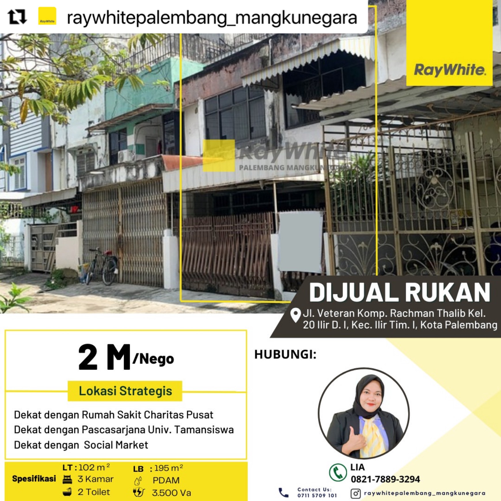 RUKAN MURAH PALEMBANG TENGAH KOTA