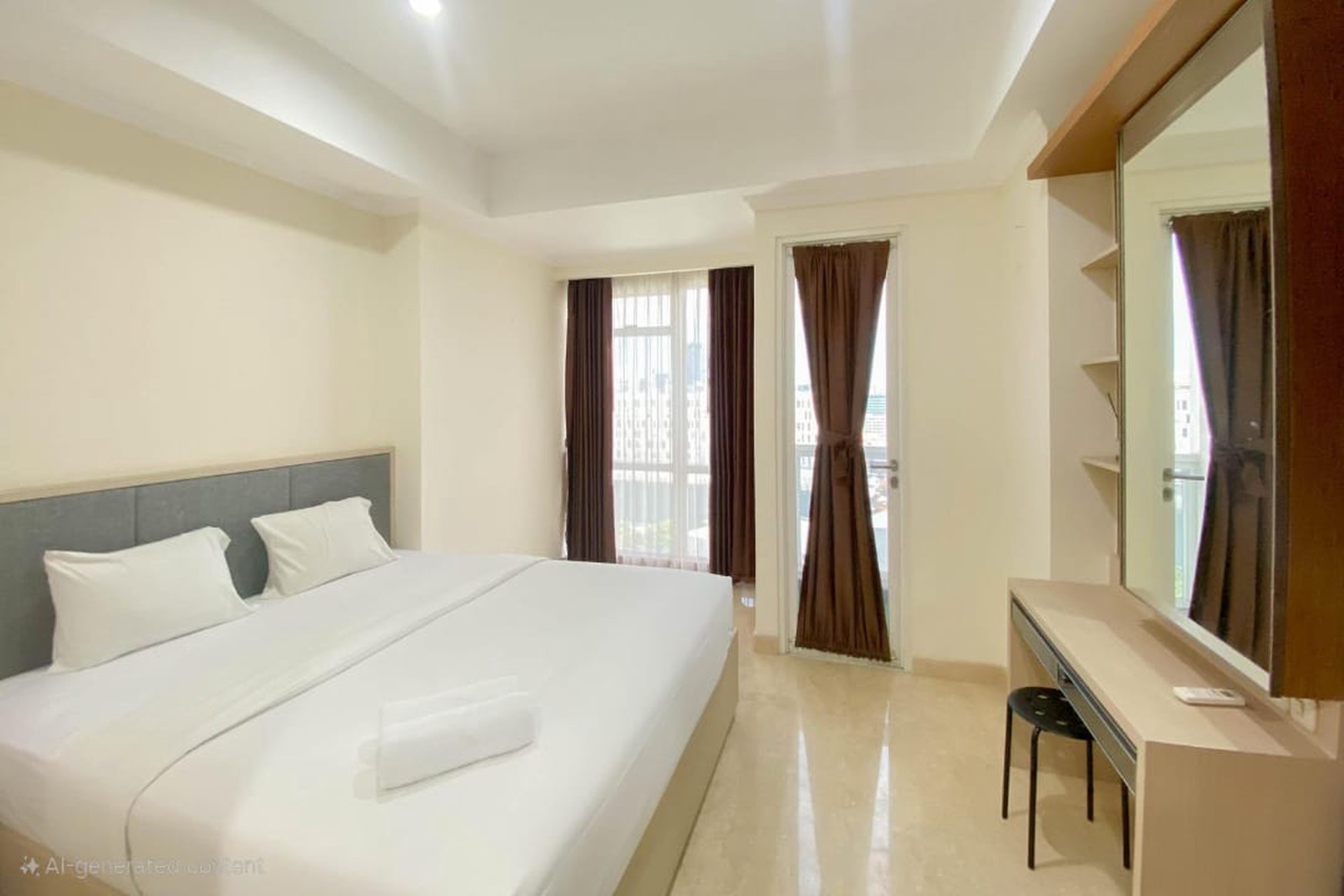 Dijual Apartemen Menteng Park Diamond Semi Furnished - View Monas, Lokasi Strategis di Jakarta Pusat