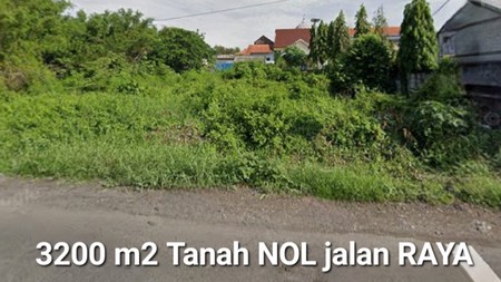 Disewakan 3200 M2 Tanah Nol Jalan Raya Menganti - Laban Wetan - Dekat Perum Greenland Residence 