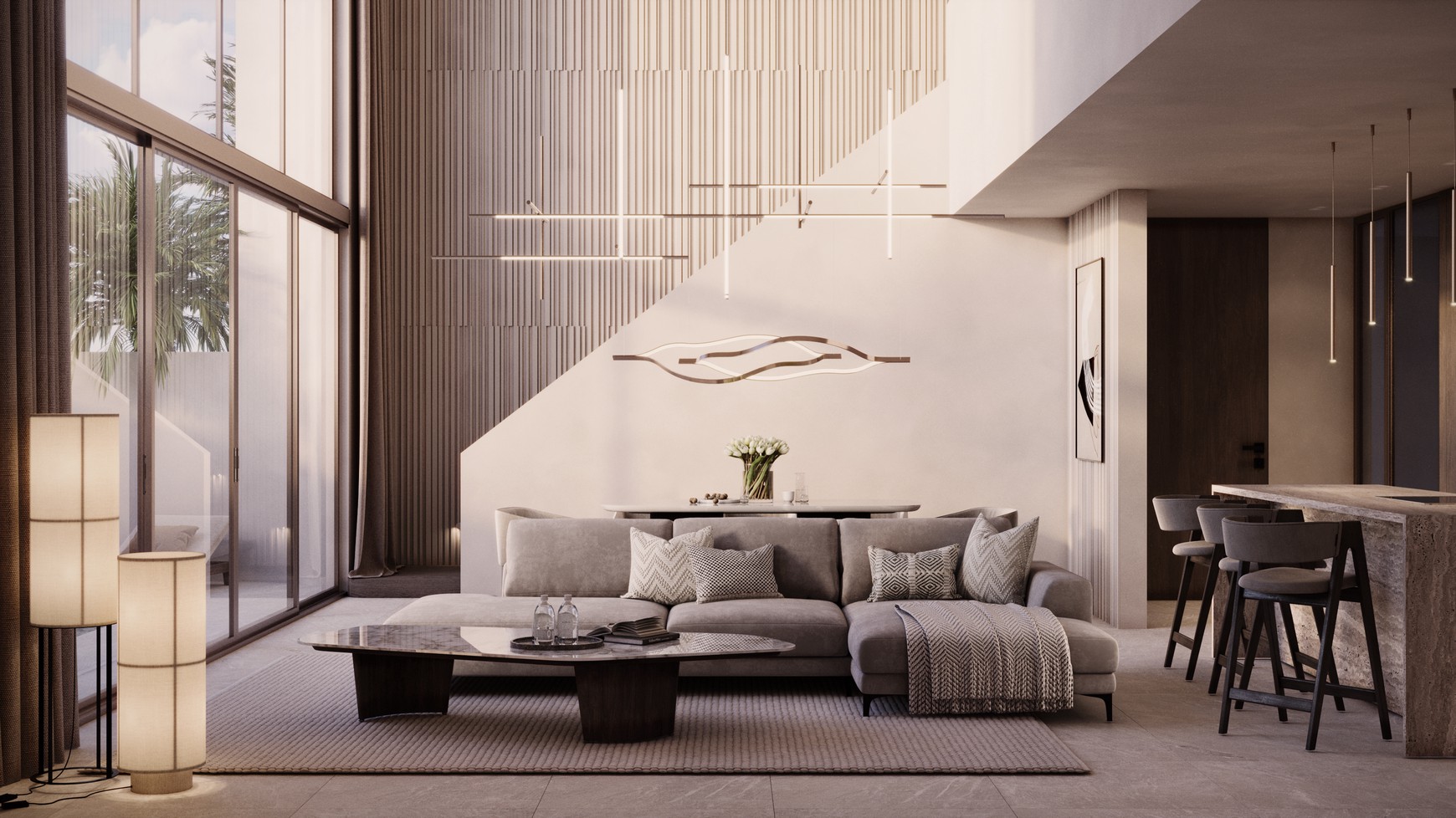 Leasehold - Elegant 3-Bedroom Superior Villas Close to the Beach in Pecatu, Bali