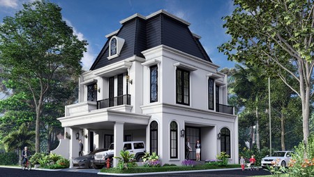 Rumah Posisi HOOK Di Bintaro Cantik 2½  Lantai SHM Siap Huni dalam Cluster @Bintaro Sektor 7