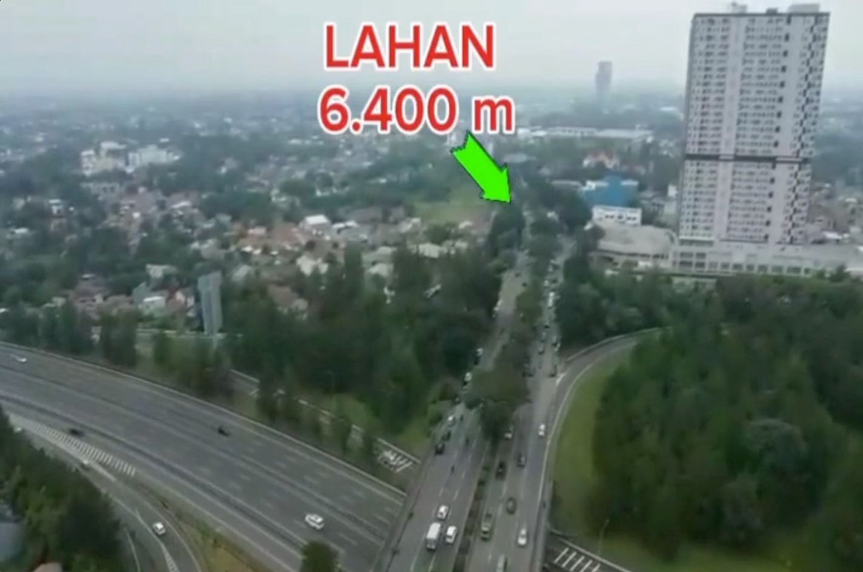 Kavling/ Tanah Luas 6400 m2 di Jalan Raya Rawabuntu Serpong