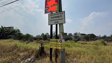 DIJUAL TANAH KOSONG LOKASI STRATEGIS, DIAPIT PERUMAHAN2 BESAR, VIEW PEGUNUNGAN GUNUNG GEULIS
