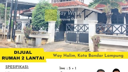 Dijual Rumah 2 Lantai Way Halim Bandar Lampung