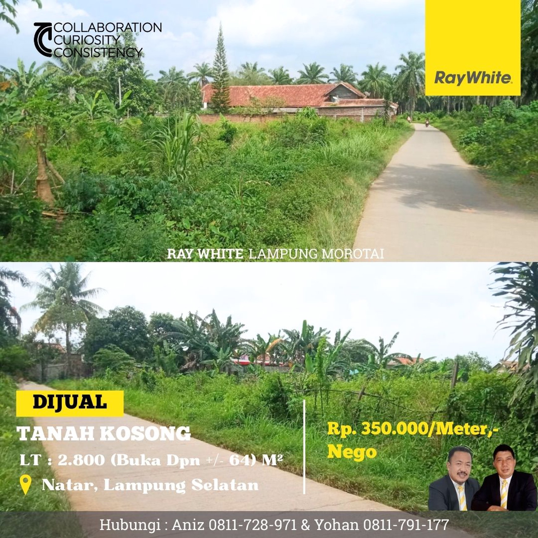 Dijual tanah natar lampung selatan