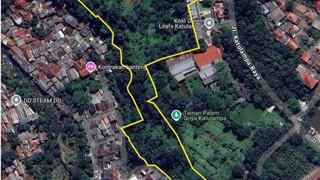 Tanah luas 2.5 Hektar siap bangun cocok untuk bangun rumah cluster di Katulampa, Bogor kota
