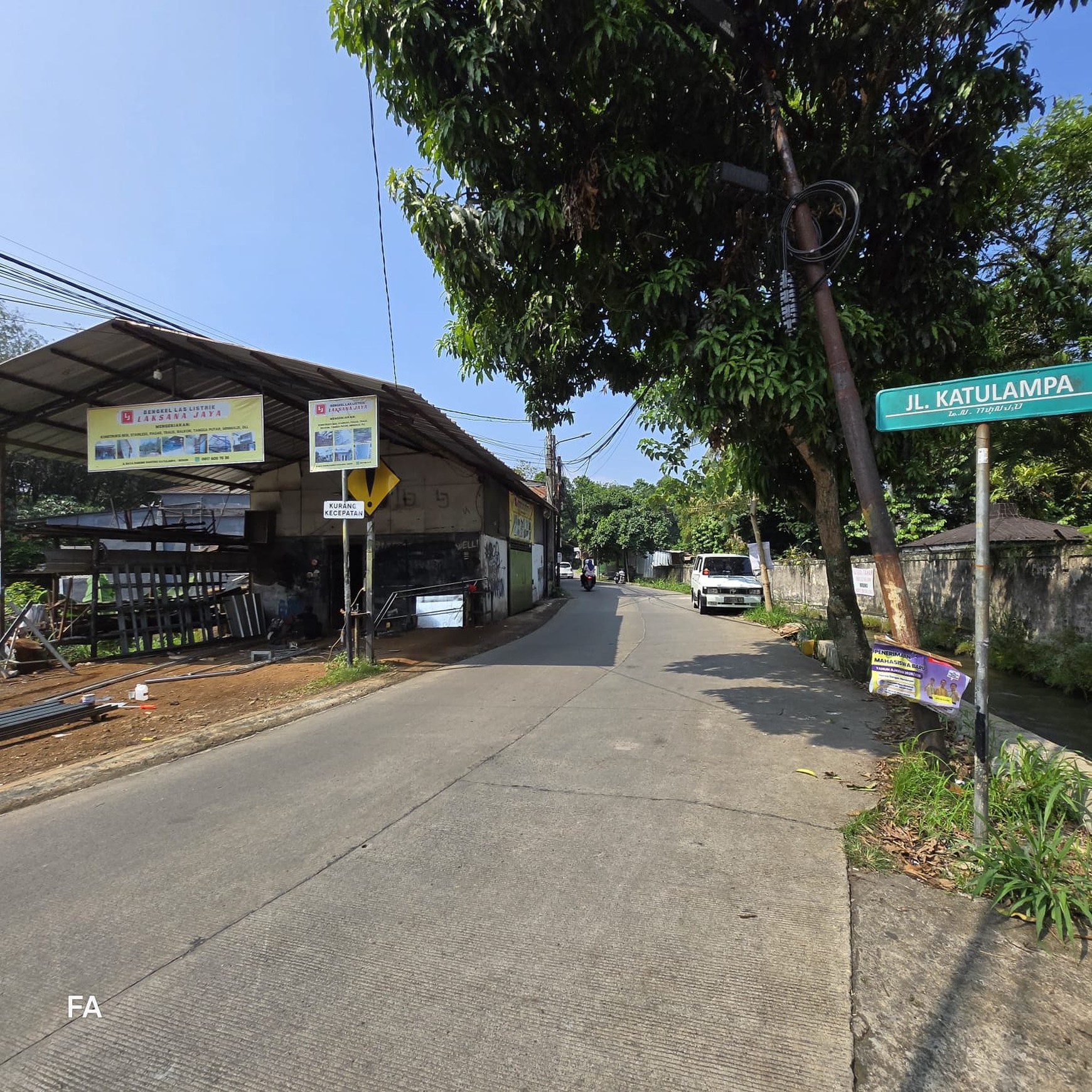 Tanah luas 2.5 Hektar siap bangun cocok untuk bangun rumah cluster di Katulampa, Bogor kota