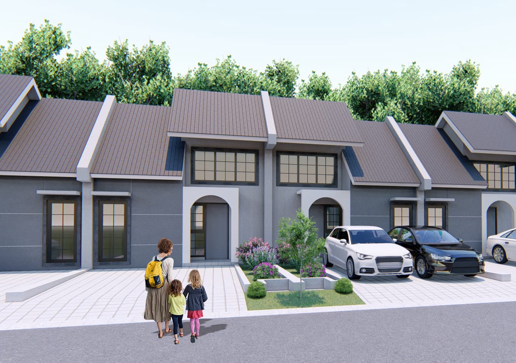 Rumah cluster Kensington dijual new Gress 1 lantai