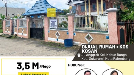 rumah + kost"an di palembang murah banget 