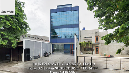 FOR SALE Ruko Bagus 3.5 Lantai Pahlawan Revolusi Duren Sawit Jakarta Timur