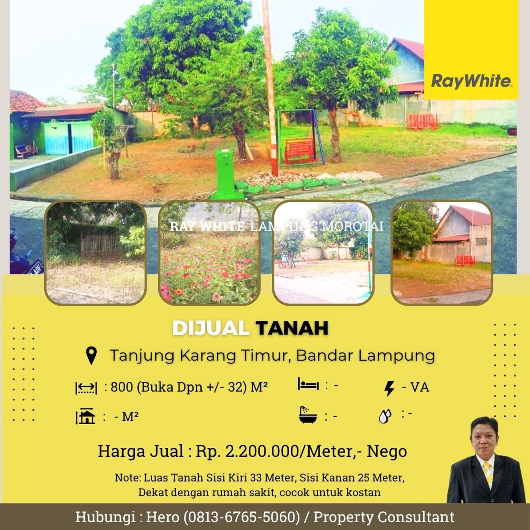 DIJUAL TANAH DI KOTABARU TANJUNG KARANG TIMUR BANDAR LAMPUNG