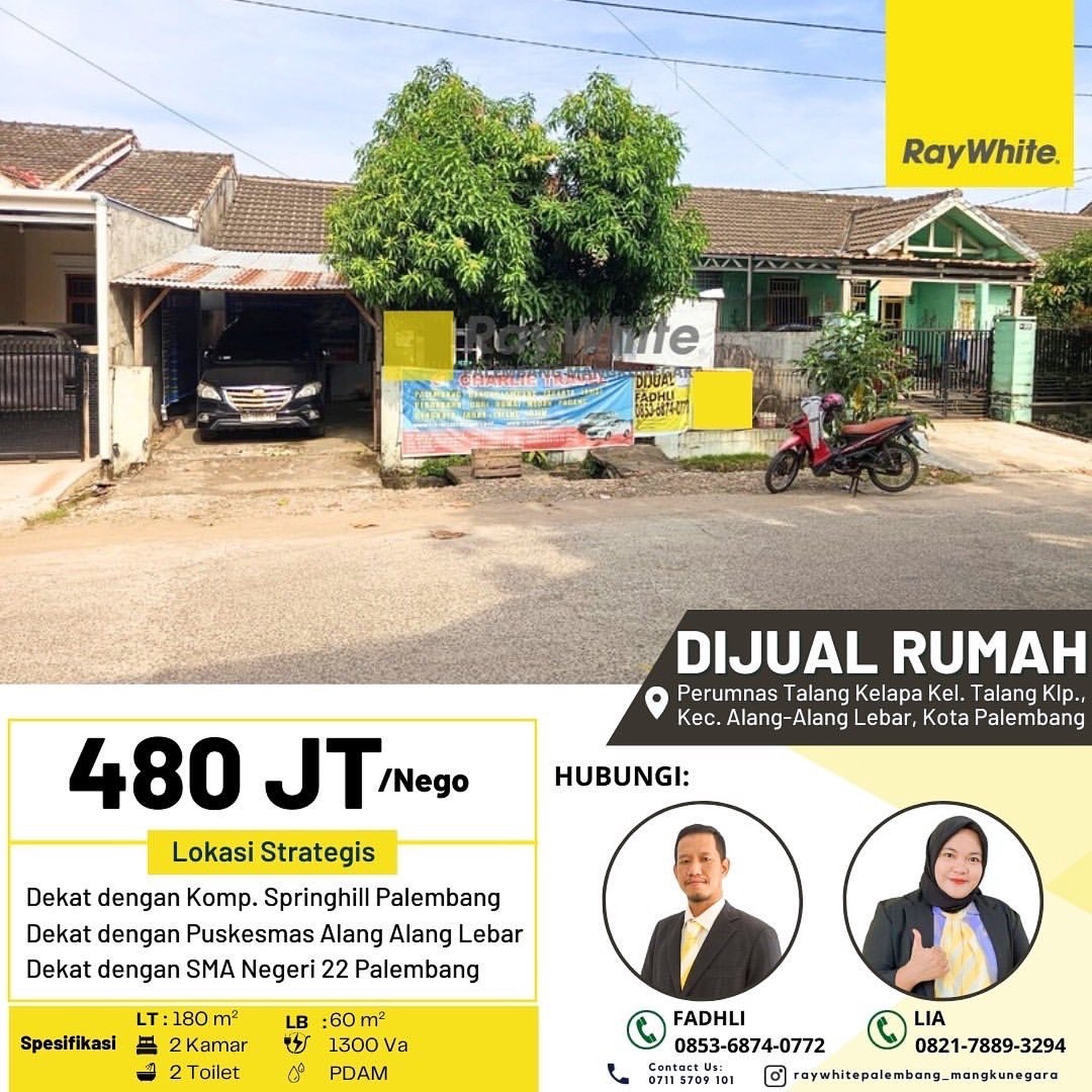 RUMAH JUAL MURAH PALEMBANG TALANG KELAPA