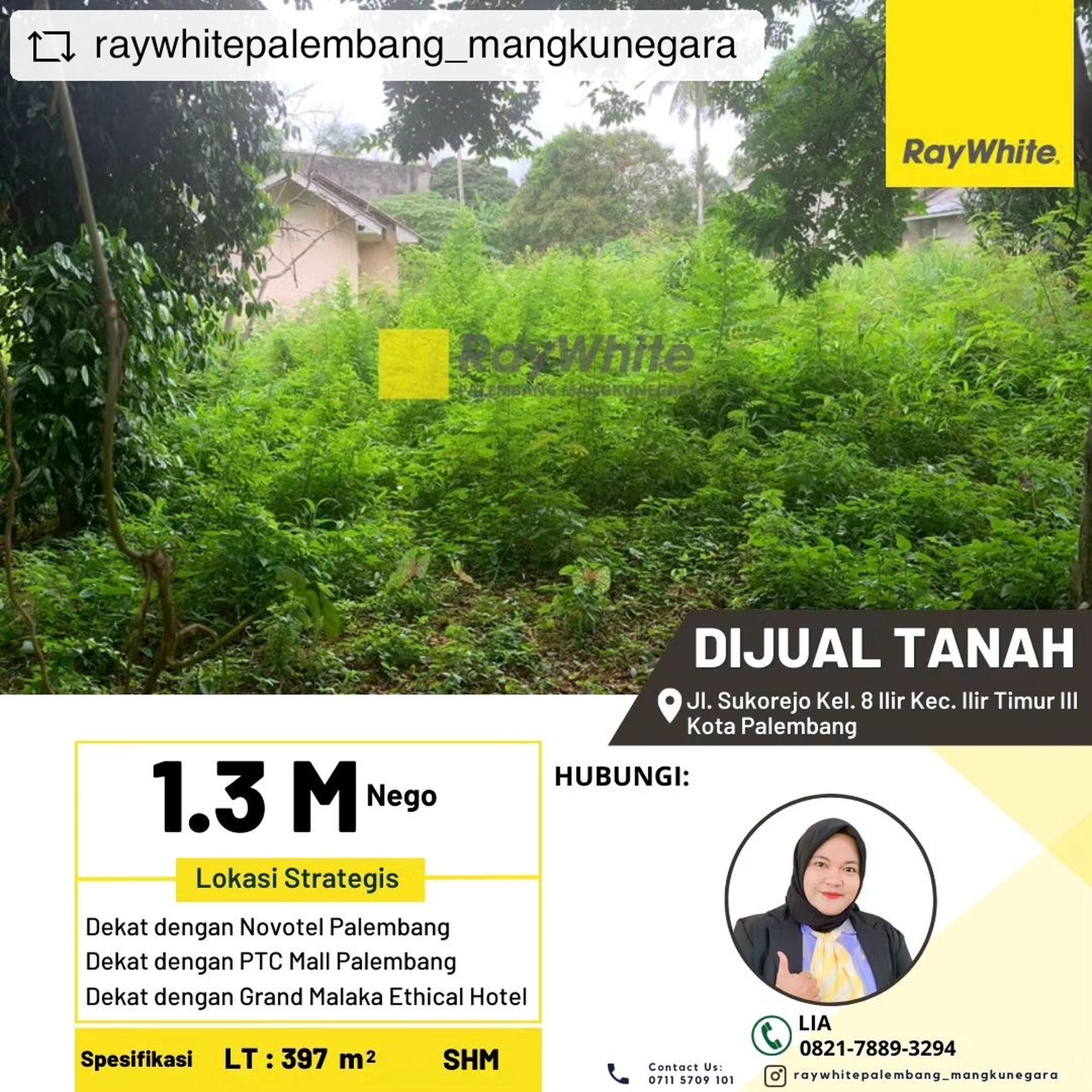 TANAH MURAH HANYA DI PALEMBANG