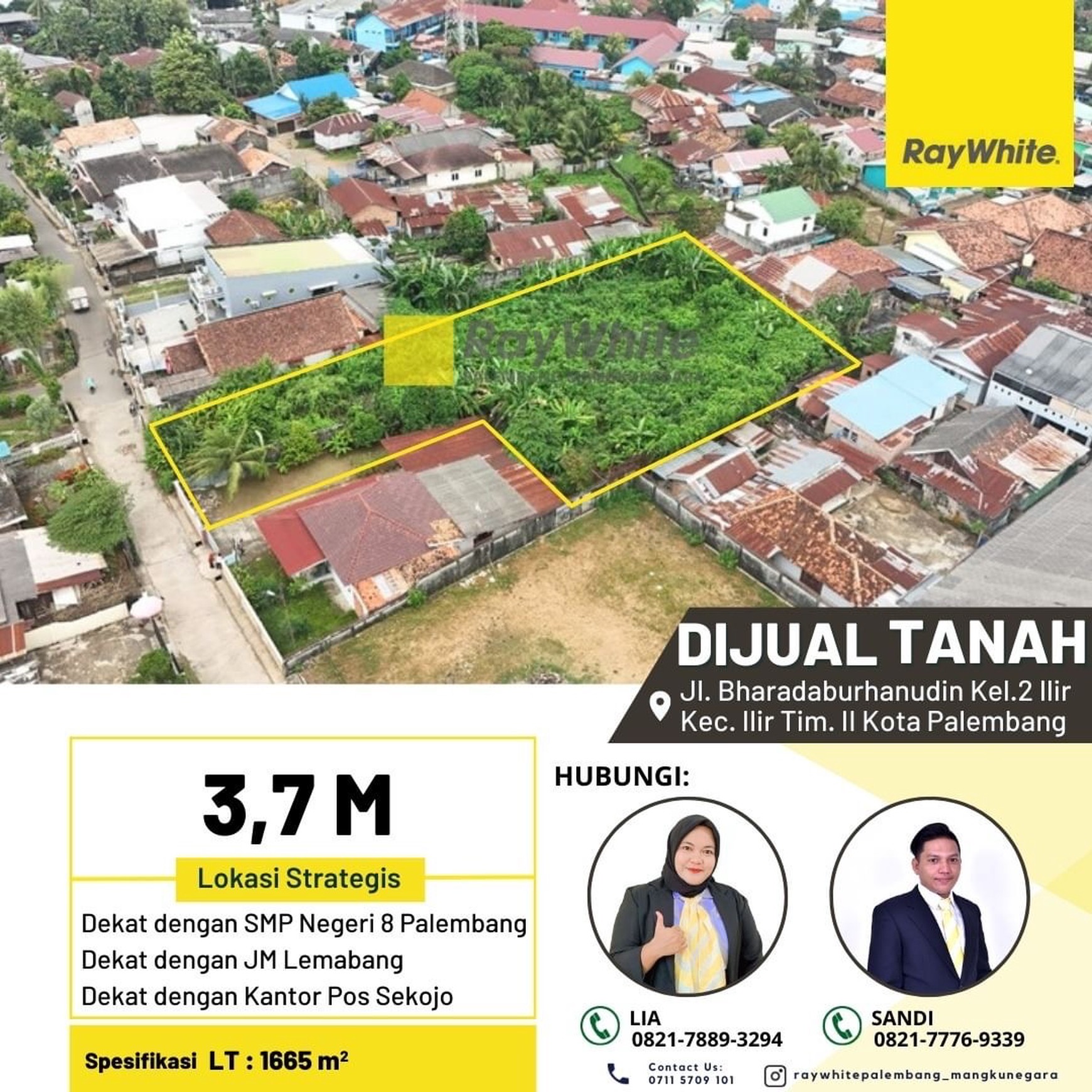 TANAH MURAH PALEMBANG TENGAH KOTA