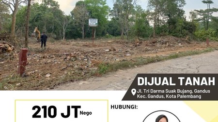 TANAH MURAH DAERAH GANDUS PALEMBANG