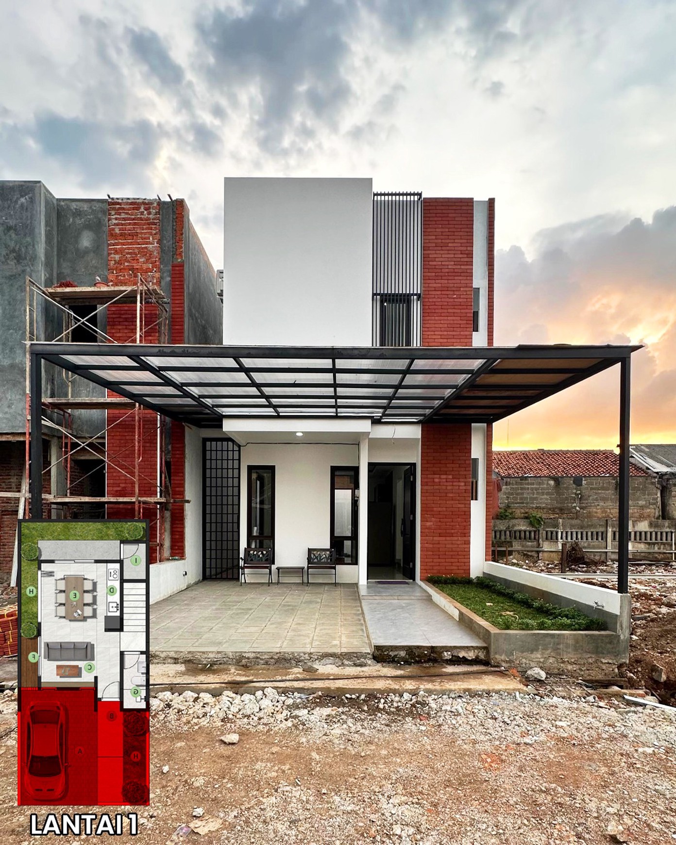 Rumah 2 Lantai di Pondok Cabe