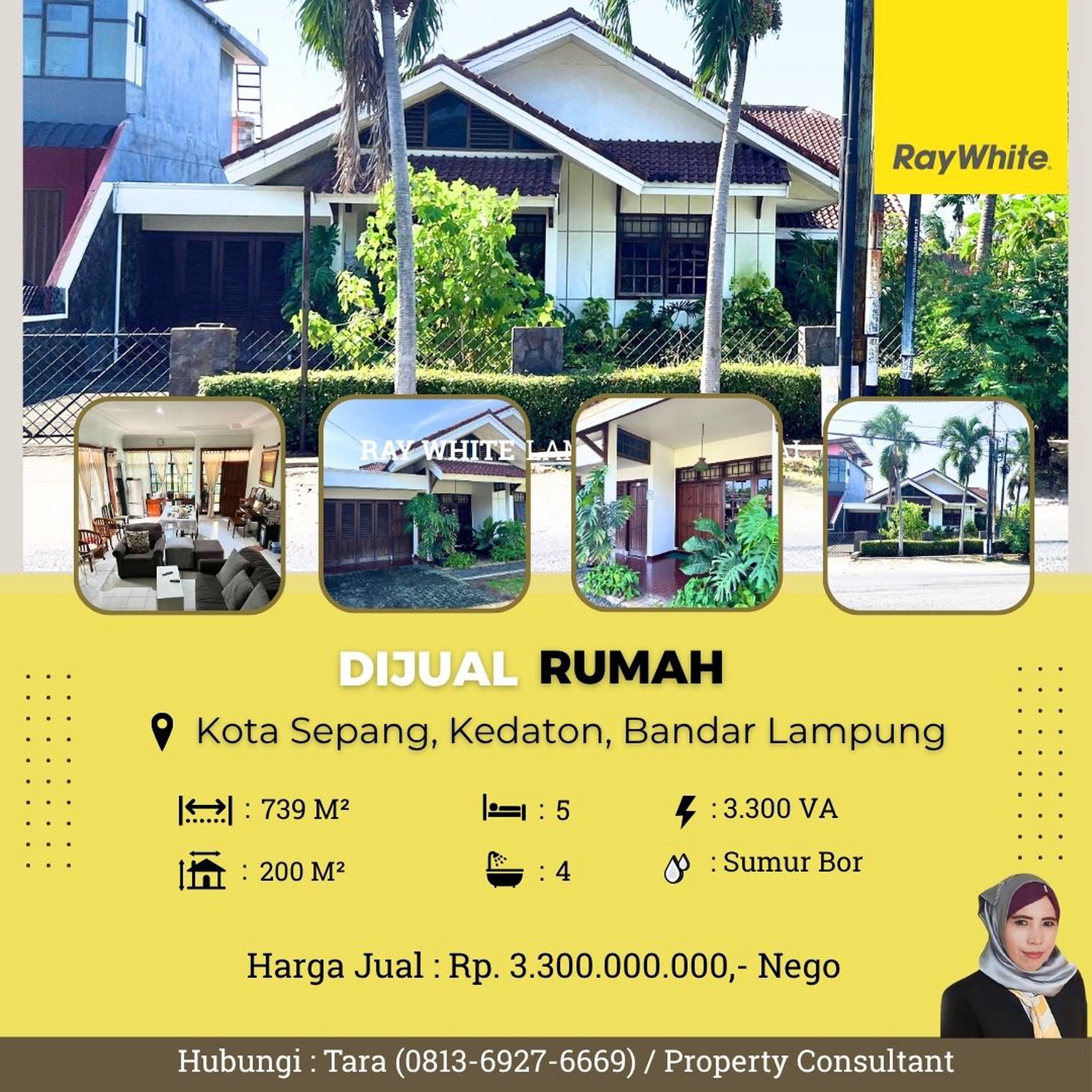 dijual rumah murah kota sepang bandar lampung