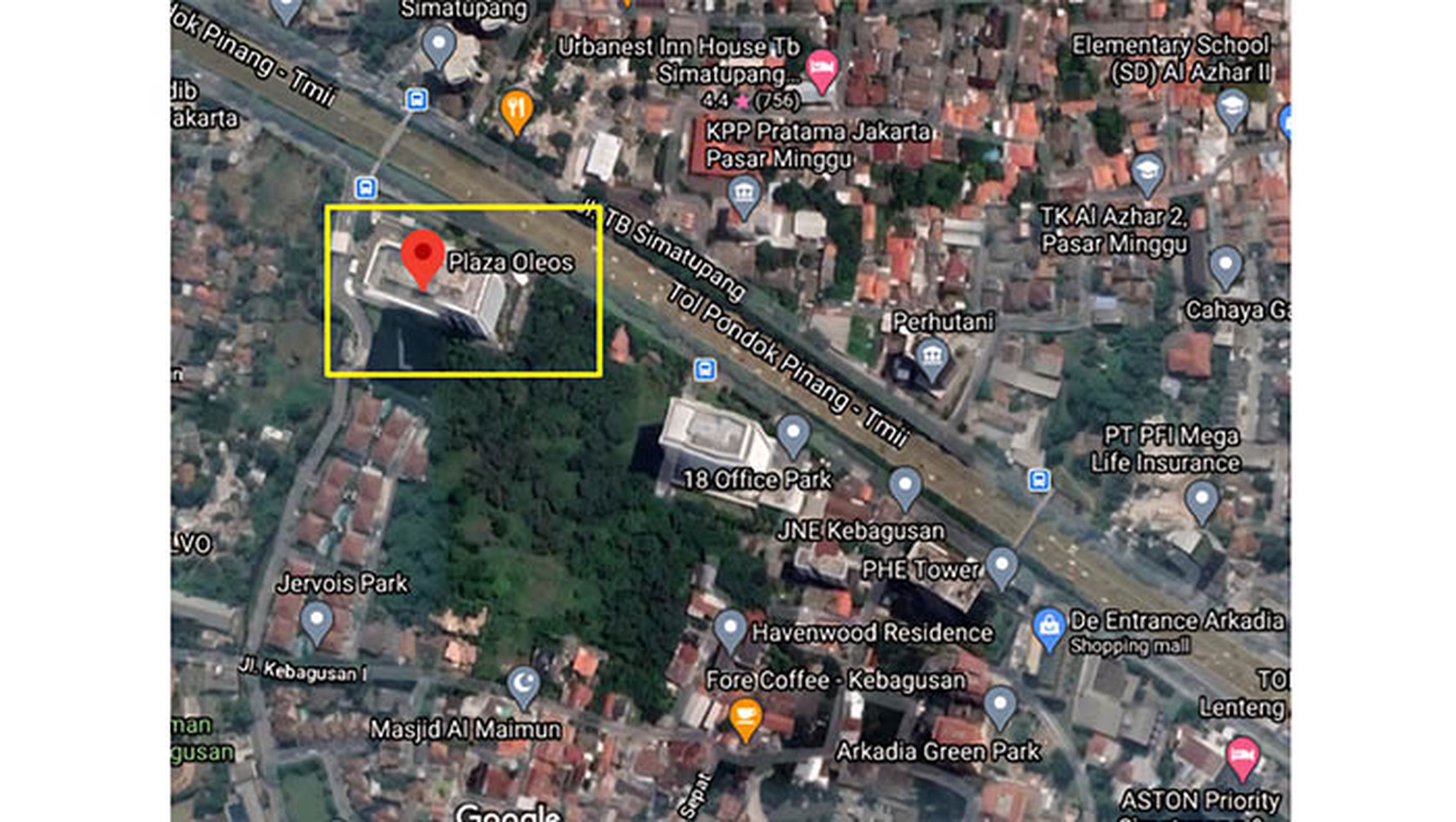 Office Space Oleos selantai, TB Simatupang, Jakarta Selatan