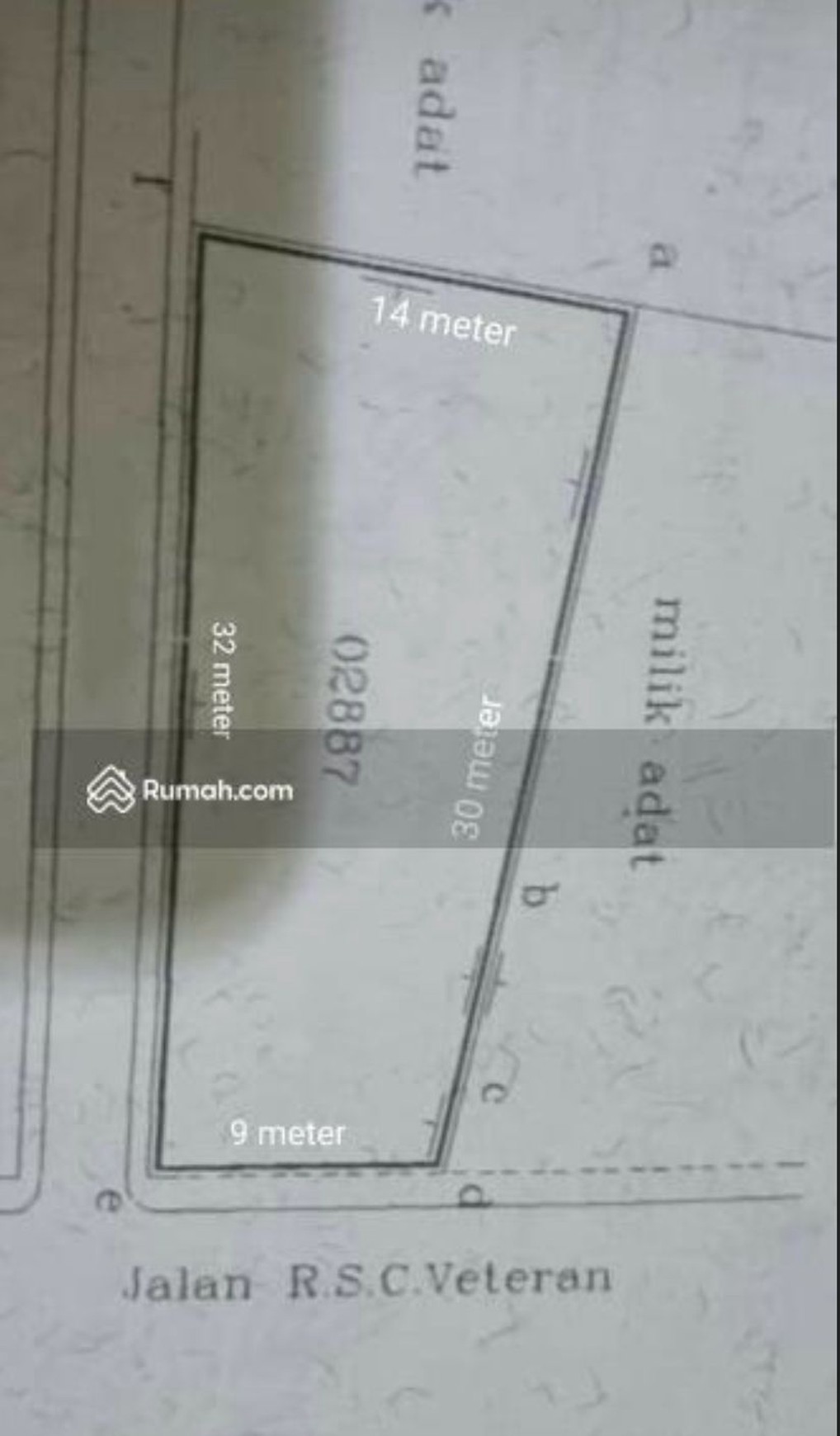 Jual Murah hitung tanah di pinggir jalan, NJOP