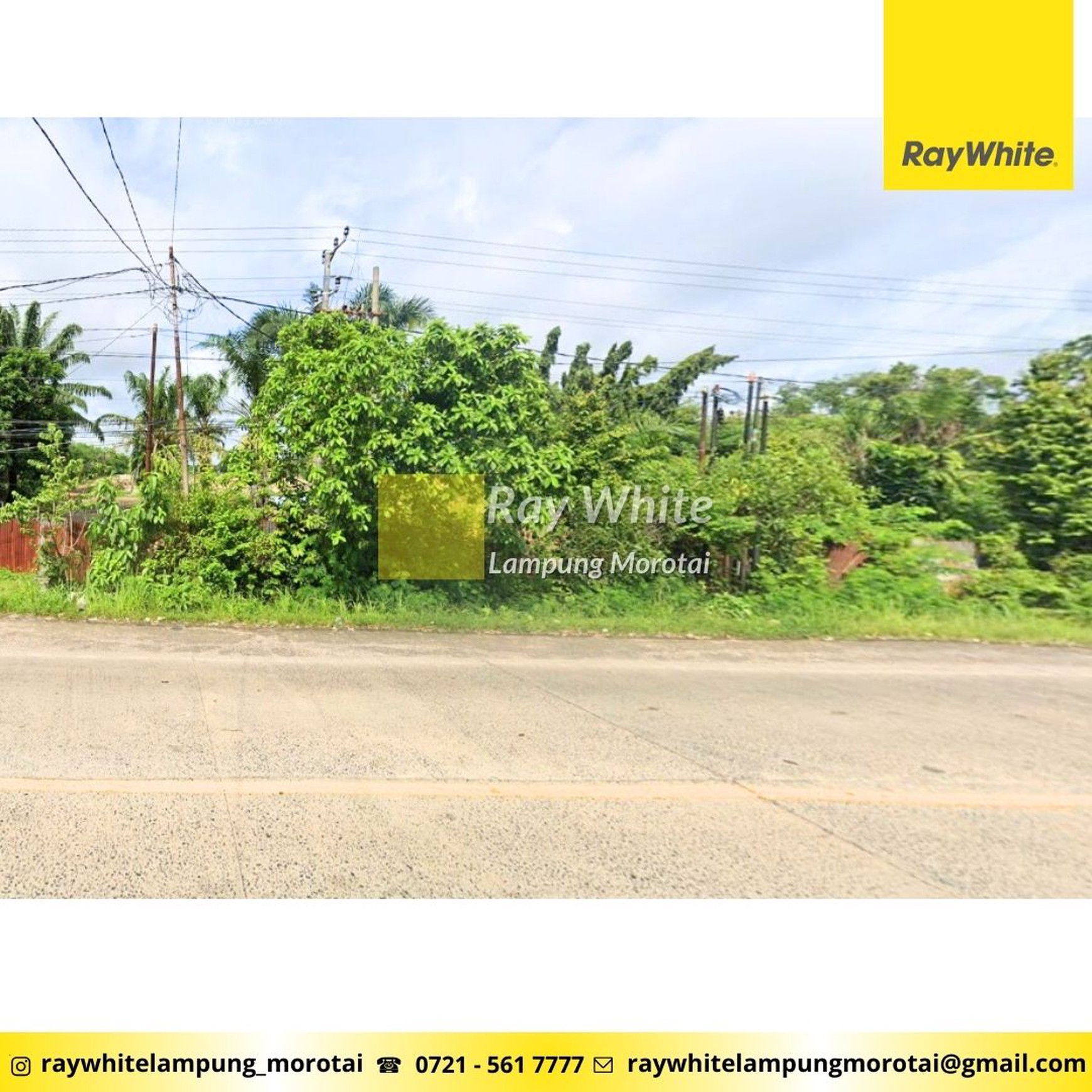 Dijual tanah Jl. Lintas Sumatera Bandar Jaya Lampung Tengah