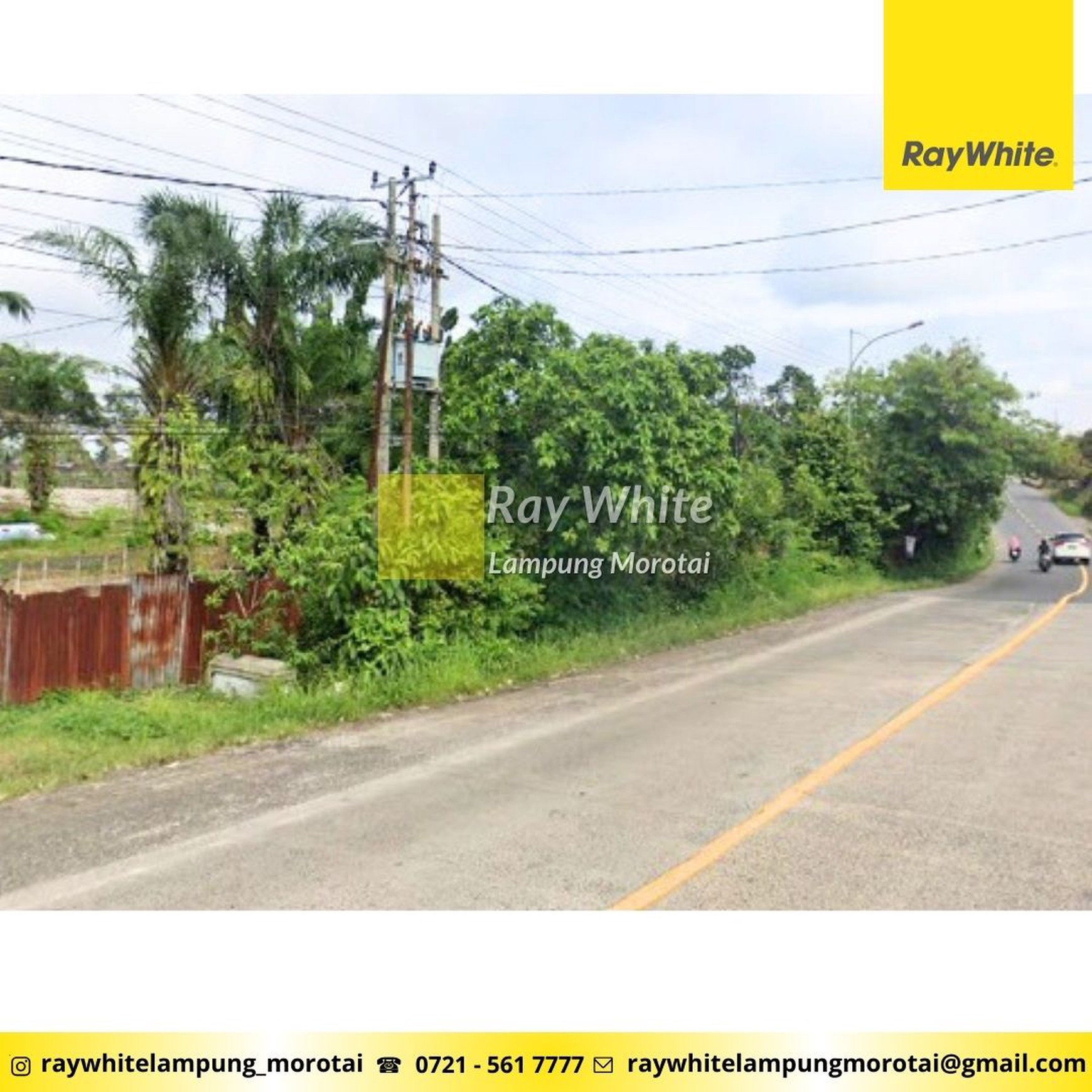 Dijual tanah Jl. Lintas Sumatera Bandar Jaya Lampung Tengah