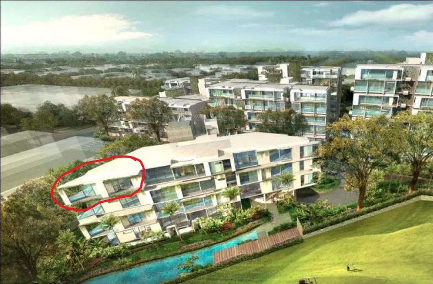 Disewakan Apartemen Rosebay 2bedroom Graha Famili Surabaya