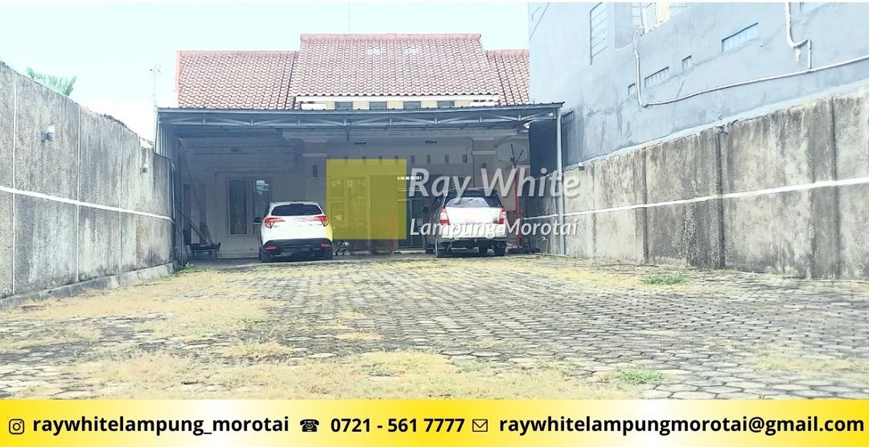 Dijual tanah dan bangunan rumah teluk betung 1.154 meter kota bandar lampung