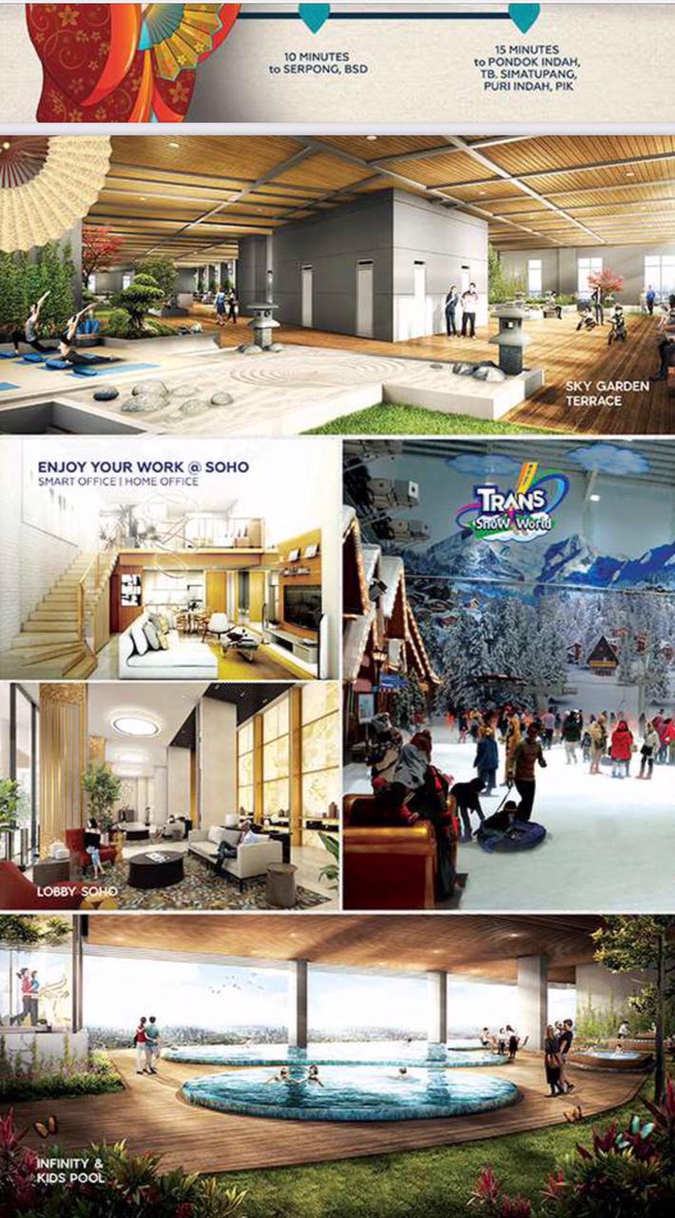 Dijual Apartemen Trans Park di Bintaro..