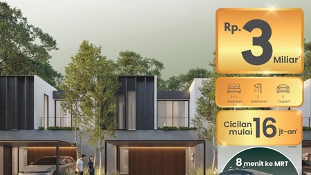 Rumah Baru Siap Huni 2 Lantai, Jalan Cempaka Rempoa
