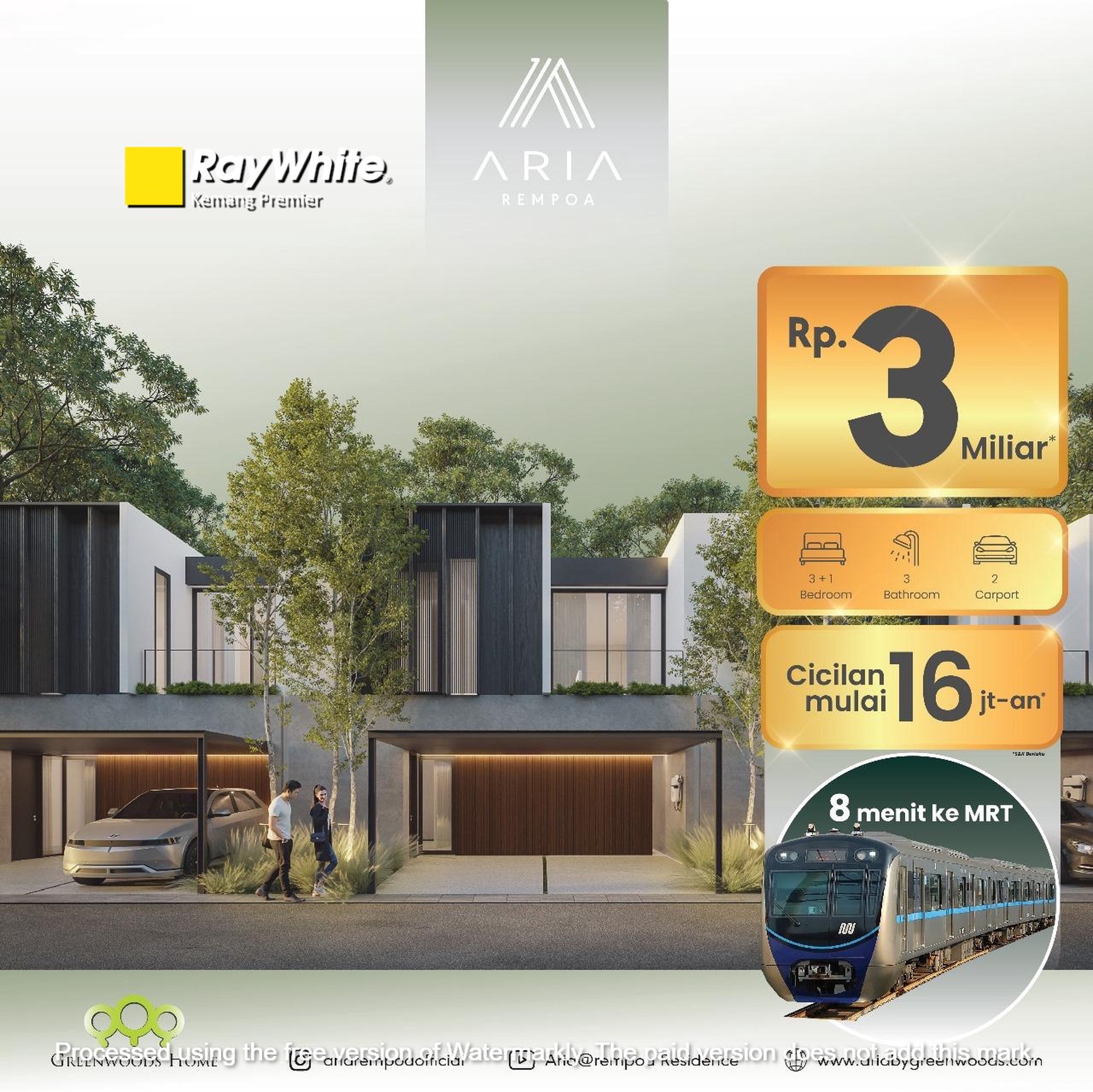 Rumah Baru Siap Huni 2 Lantai, Jalan Cempaka Rempoa