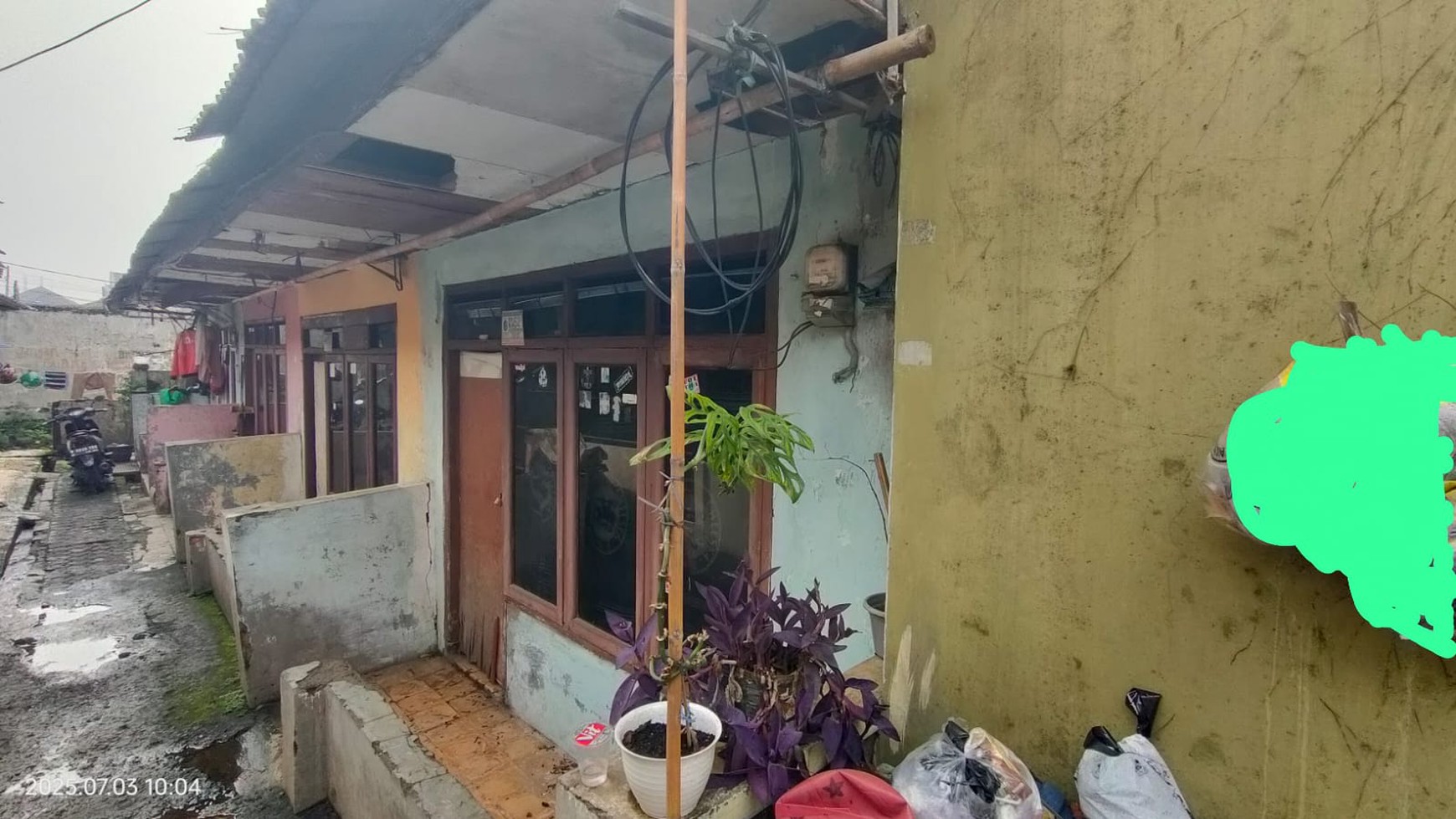 Rumah Hitung Tanah Bekas Kontrakan daerah Cibubur Jakarta Timur 
