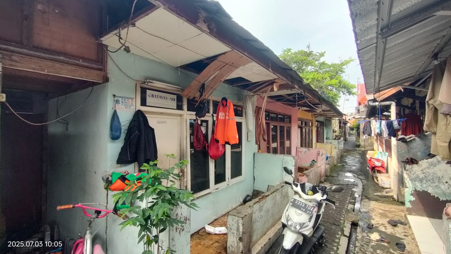 Rumah Hitung Tanah Bekas Kontrakan daerah Cibubur Jakarta Timur 