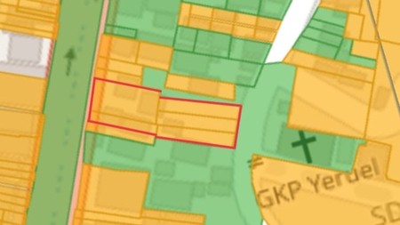 Tanah Komersial K2 Luas 1367m2 di Jalan Raya Bogor Ps Rebo