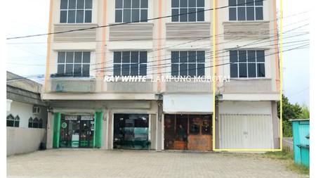 Disewakam Ruko Way Halim Bandar Lampung 3 Lantai